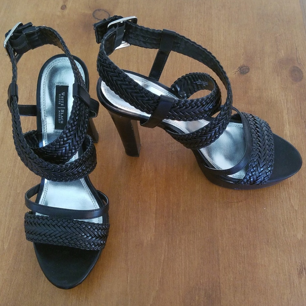 White House Black Market Strappy High Heel Sandal